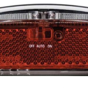 Axa | Achterlicht Riff Batlow LED batterij aan/auto/uit zwart